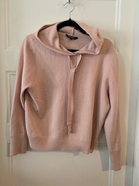 George Blush Pink Hooded Crewneck Sweater